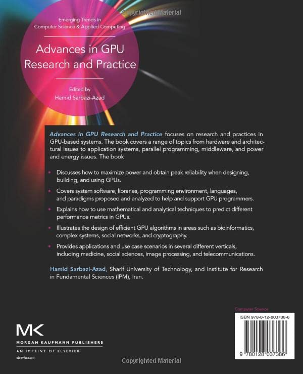 Advances in GPU Research and Practice (Emerging Trends in Computer Science and Applied Computing)