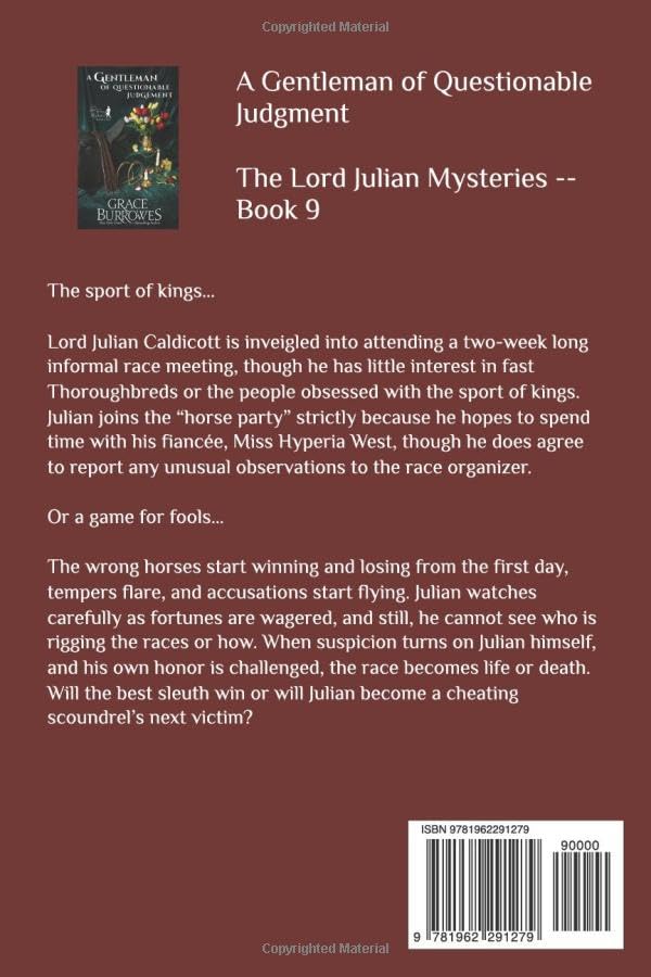 A Gentleman of Questionable Judgment: A Cozy Regency Mystery (The Lord Julian Mysteries)