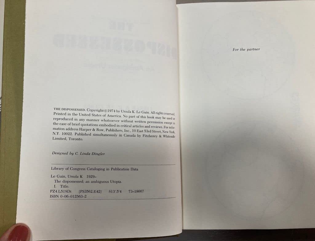 The Dispossessed: An Ambiguous Utopia by Ursula K. Le Guin