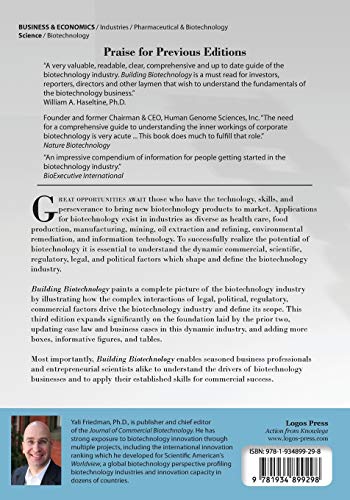 Building Biotechnology: Biotechnology Business, Regulations, Patents, Law, Policy and Science