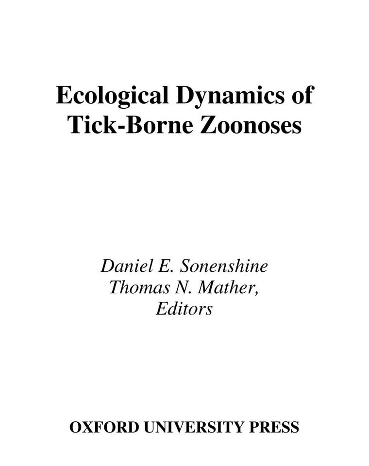 Ecological Dynamics of Tick-Borne Zoonoses