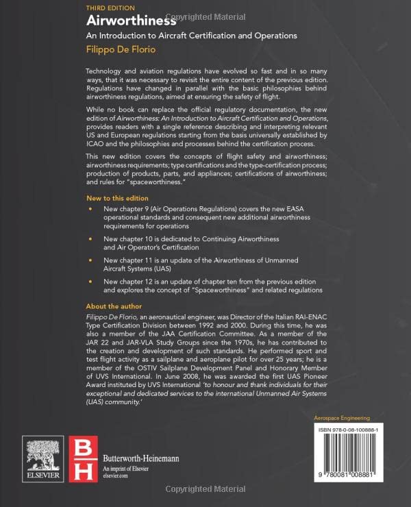 Airworthiness: An Introduction to Aircraft Certification and Operations