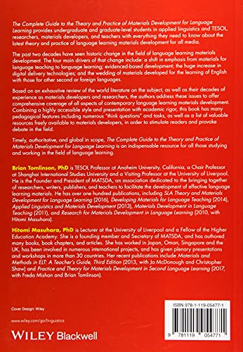 The Complete Guide to the Theory and Practice of Materials Development for Language Learning