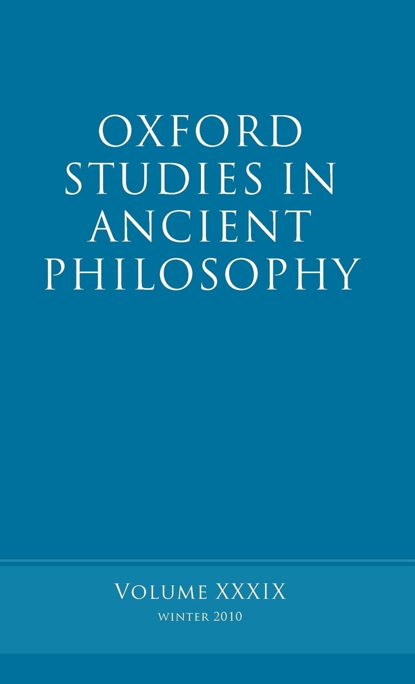 Oxford Studies in Ancient Philosophy volume