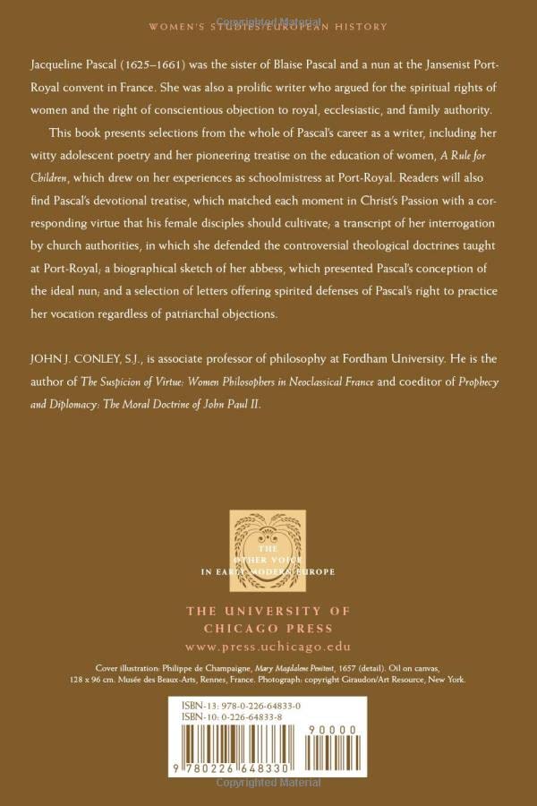 A Rule for Children and Other Writings (The Other Voice in Early Modern Europe)