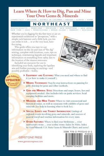 Northeast Treasure Hunter's Gem and Mineral Guide (6th Edition): Where and How to Dig, Pan and Mine Your Own Gems and Minerals