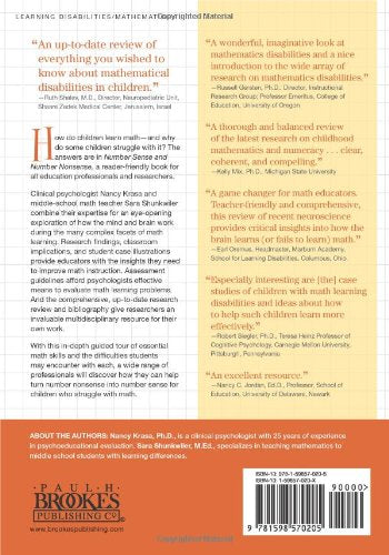 Number Sense and Number Nonsense: Understanding the Challenges of Learning Math