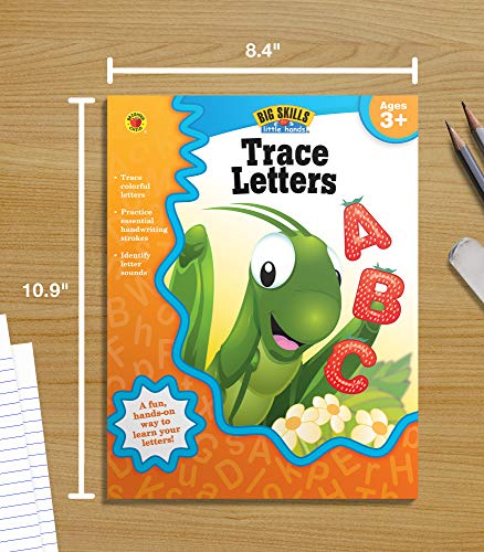 Carson Dellosa Trace Letters Preschool Workbook, Tracing Books for Kids Ages 3-5, Sound Recognition and Handwriting Practice, Learn to Write the Alphabet for Toddlers in PreK and Kindergarten