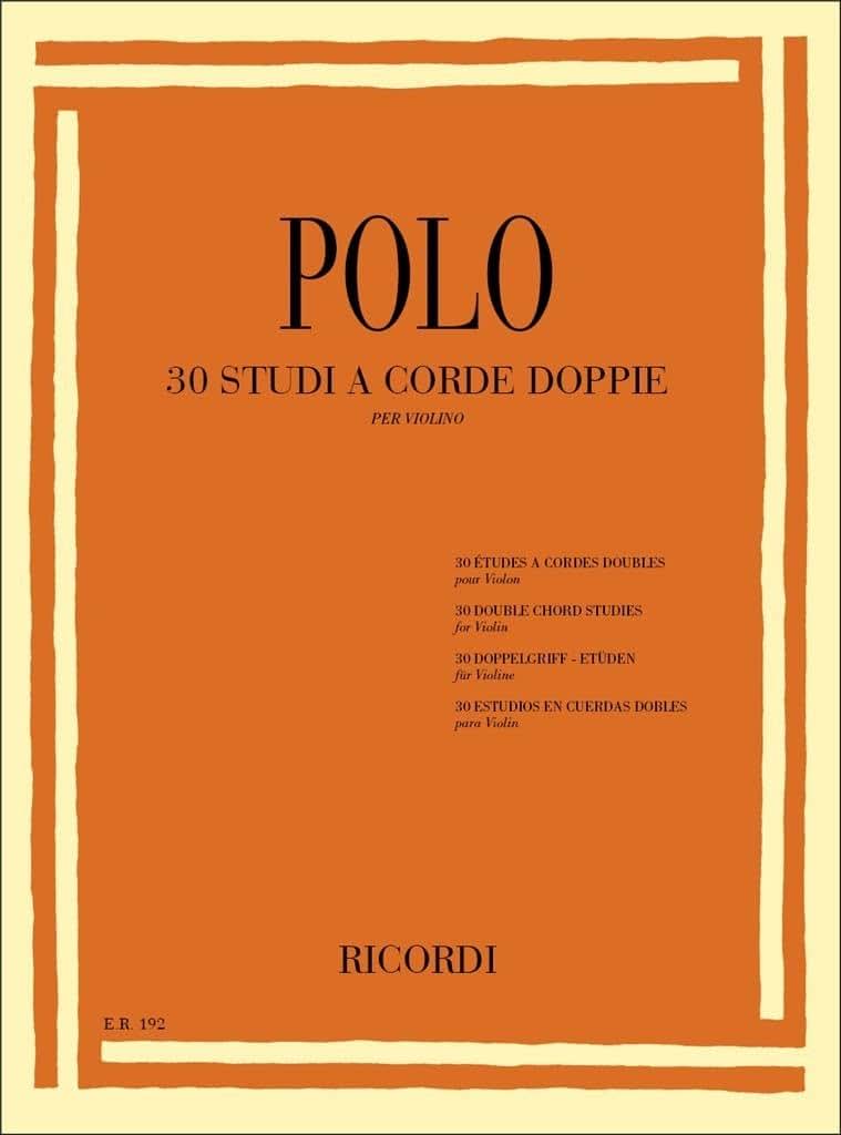 30 Double Chord Studies: Violin Method