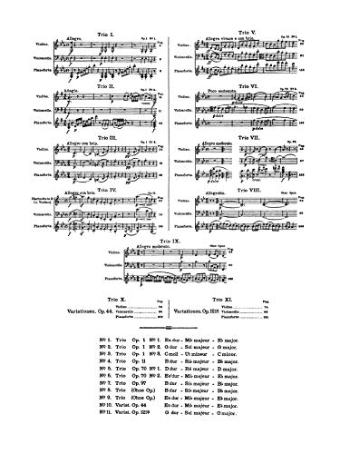 Piano Trio No. 6 -- Op. 70, No. 2: E-flat Major (Kalmus Edition)