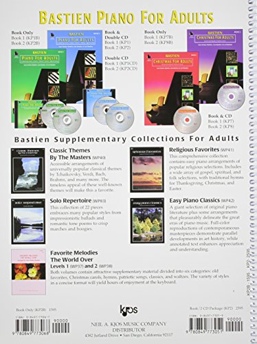 KP2B - Bastien Piano for Adults - Book 2 - Book Only