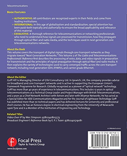 The Cable and Telecommunications Professionals' Reference: Transport Networks