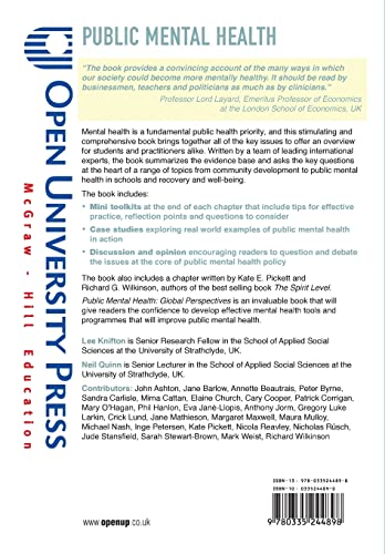Public Mental Health: Global Perspectives