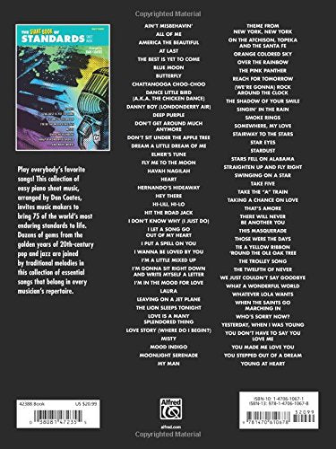 The Giant Book of Standards Sheet Music: Easy Piano