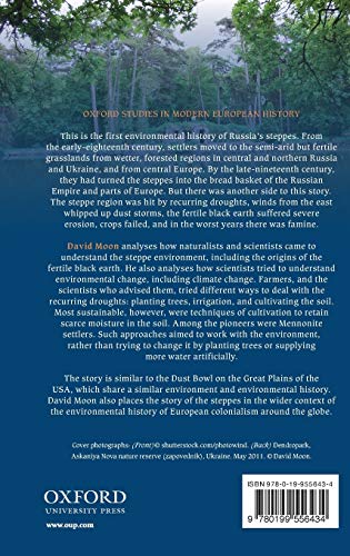 The Plough that Broke the Steppes: Agriculture and Environment on Russia's Grasslands, 1700-1914 (Oxford Studies in Medieval European History)