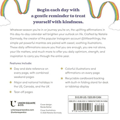 365 Gentle Reminders: Daily Positive Affirmations 2025 Day-to-Day Calendar