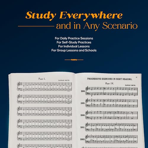 Progressive Sight Reading Exercises: Piano Technique - Sight Reading Piano to Study and Improve - Guidebook That Helps You Develop Sight Reading