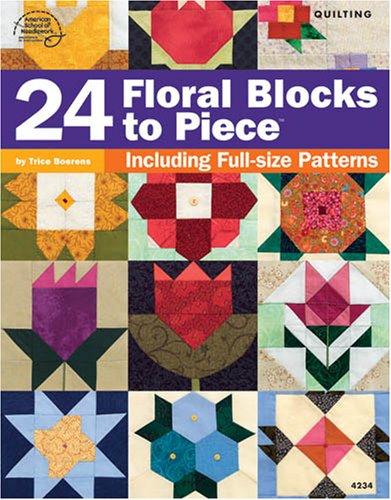 24 Floral Blocks to Piece