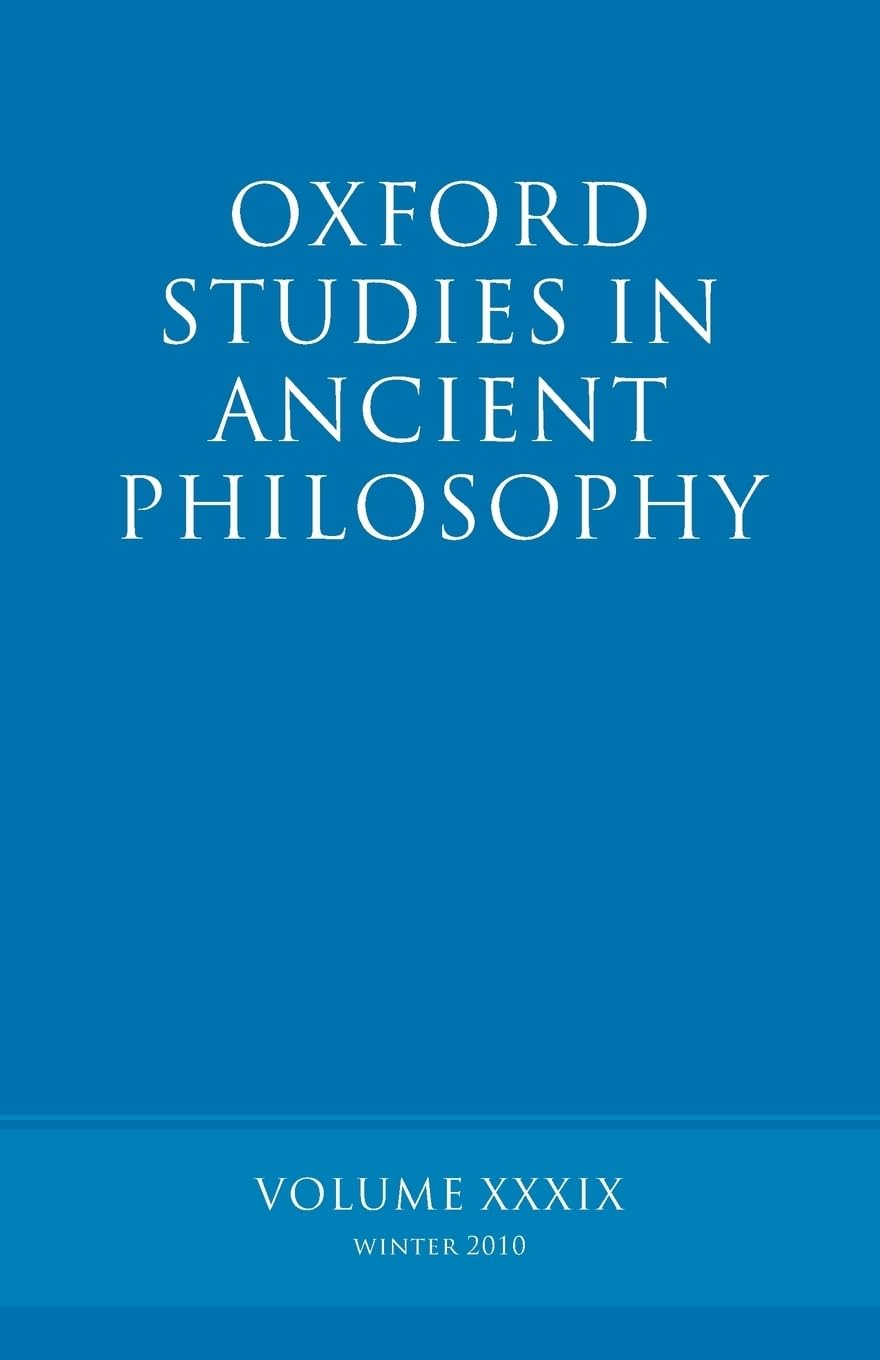 Oxford Studies in Ancient Philosophy volume