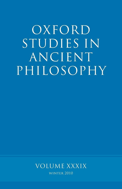 Oxford Studies in Ancient Philosophy volume