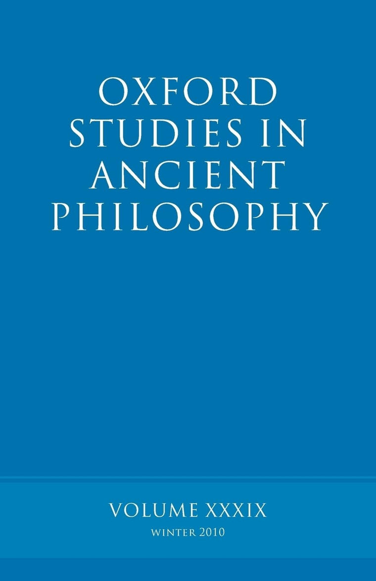 Oxford Studies in Ancient Philosophy volume