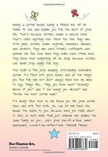 Sisters Are Forever Friends a very special book created especially for sisters by Ashley Rice - Heartwarming Gift Book from Blue Mountain Arts