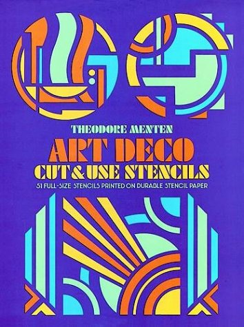 Art Deco Cut & Use Stencils by Menten, Theodore