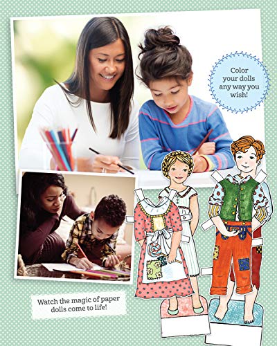 Once Upon a Paper Doll: Color Your Own Fairy Tale Paper Dolls (Happy Fox Books) 18 Dolls with 46 Outfits from 9 Favorite Fairy Tales: Cinderella, Beauty and the Beast, Alice in Wonderland, and More