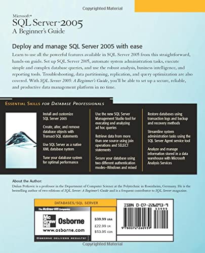 Microsoft SQL Server 2005: A Beginner's Guide