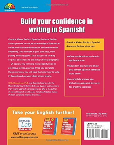 Practice Makes Perfect Spanish Sentence Builder (Practice Makes Perfect Series)