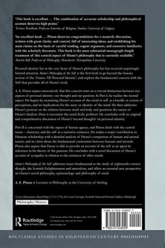 Humes Philosophy Of The Self (Routledge Studies in Eighteenth-Century Philosophy)