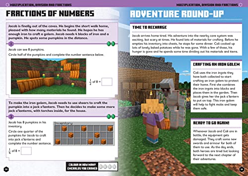 Minecraft Maths Ages 5-6: Official Workbook (Minecraft Education)