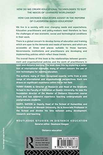 Opening Education: Policies and Practices from Open and Distance Education (Routledge Studies in Distance Education)