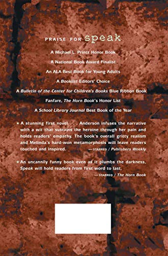 Speak: (National Book Award Finalist) by Anderson, Laurie Ha