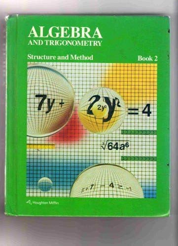 Algebra and Trigonometry: Structure and Method, Book 2