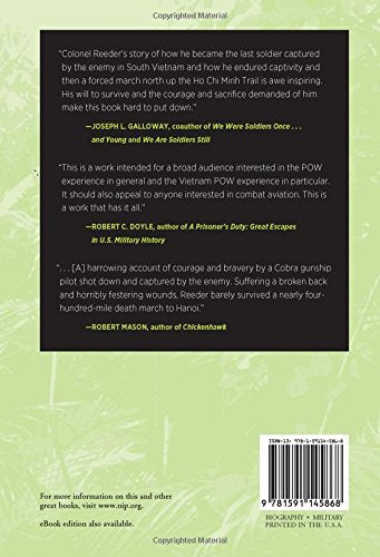 Through the Valley: My Captivity in Vietnam — back cover