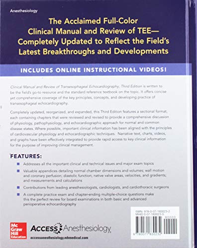Clinical Manual and Review of Transesophageal Echocardiography, 3/e