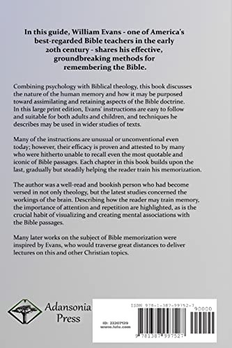 How to Memorize the Bible: Training the Memory to Learn Holy Scripture