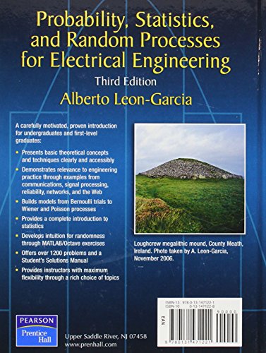 Probability, Statistics, and Random Processes For Electrical Engineering
