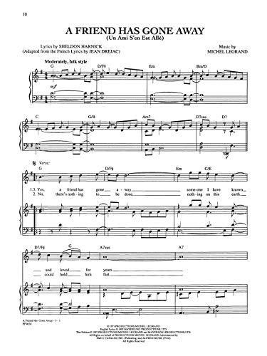 The Michel Legrand Songbook: Piano/Vocal/Chords