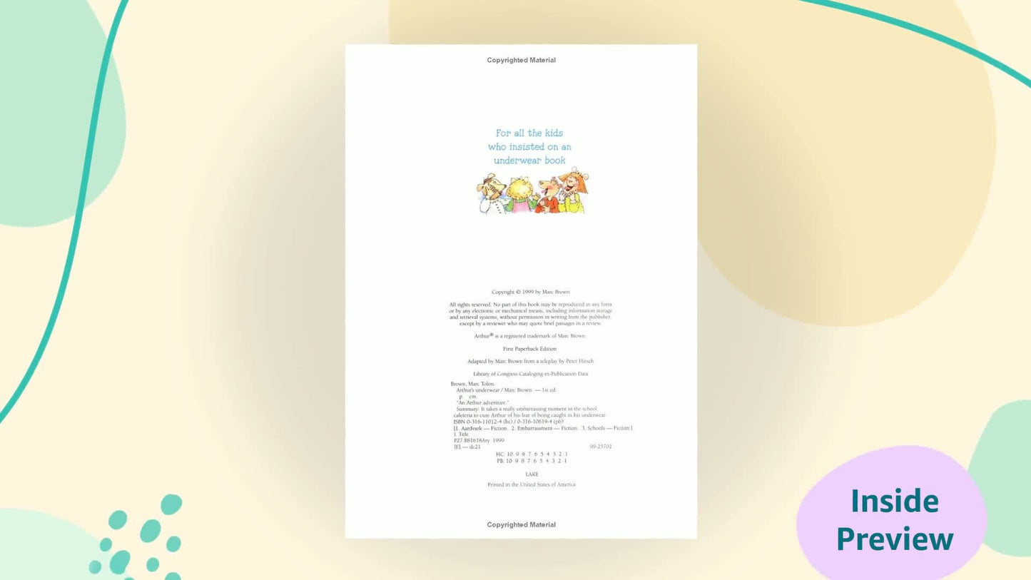 Arthur's Underwear (Arthur Adventures)