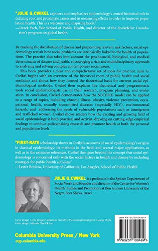Social Epidemiology: Strategies for Public Health Activism — back cover
