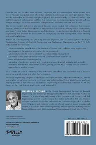 Risk Finance and Asset Pricing: Value, Measurements, and Markets