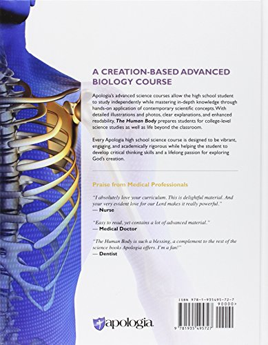 Exploring Creation with Advanced Biology 2nd Edition The Human Body, Textbook