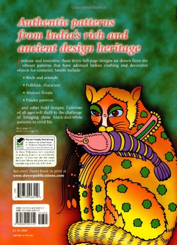 Traditional Designs from India Coloring Book (Dover Design Coloring Books)