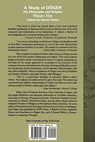 A Study of Dogen: His Philosophy and Religion