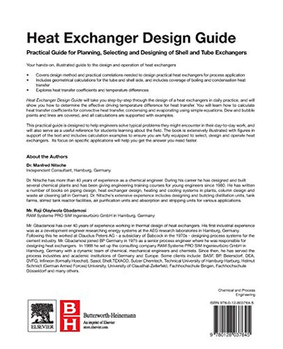 Heat Exchanger Design Guide: A Practical Guide for Planning, Selecting and Designing of Shell and Tube Exchangers