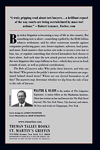 The Rule of Lawyers: How the New Litigation Elite Threatens America's Rule of Law