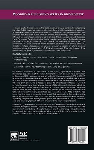Applied Plant Genomics and Biotechnology (Woodhead Publishing Series in Biomedicine)