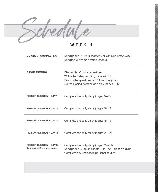 The God of His Word Bible Study Guide plus Streaming Video (God of The Way)
